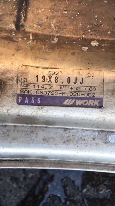 通販セール WORK ホイールのみ igWp6-m40394377264 19インチ 人気特価