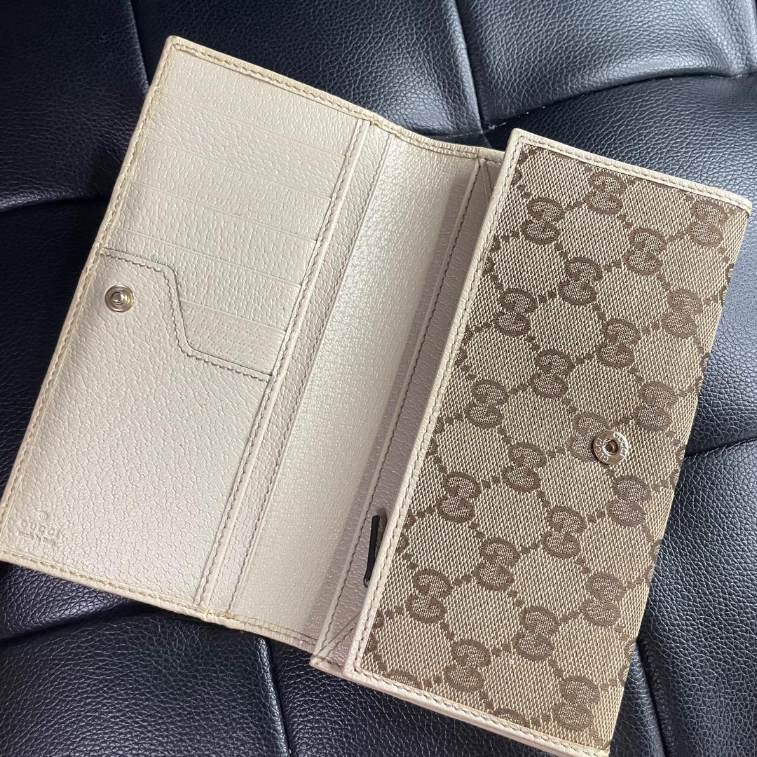 ✨ヴィンテージ✨GUCCI ベージュ GGスプリーム 長財布 ユニセックス