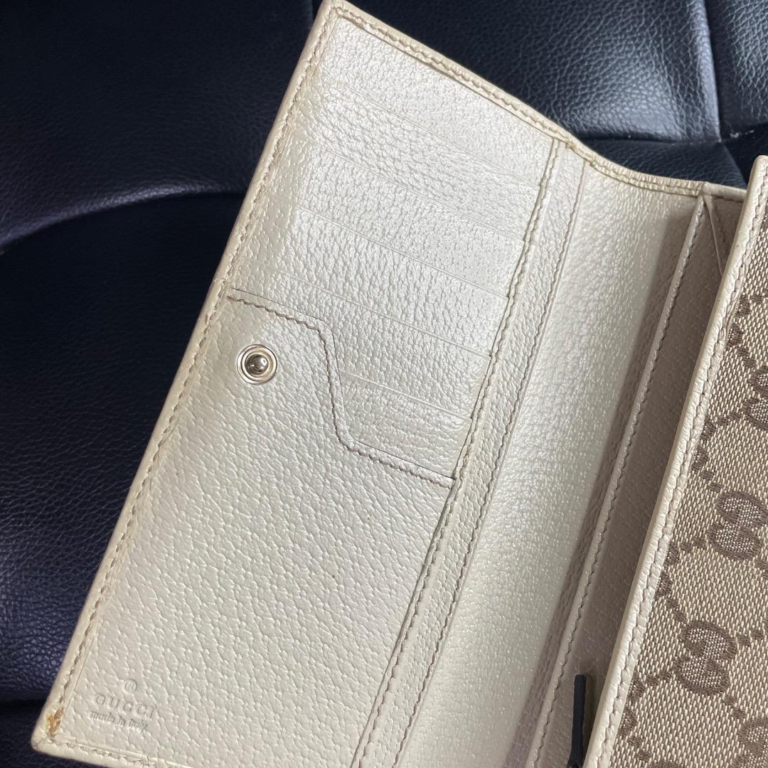✨ヴィンテージ✨GUCCI ベージュ GGスプリーム 長財布 ユニセックス