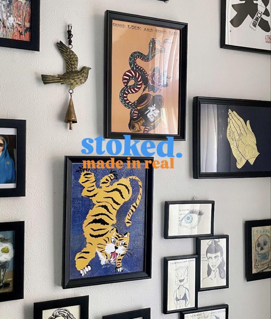 原画/抽象画/モダンアート/インテリア/アクリル画 OLD TIGER(虎波) 原画/抽象画/モダンアート/インテリア/アクリル画 OLD TIGER(虎