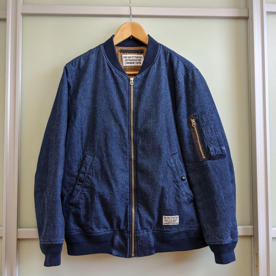 専用 WACKO MARIA MA−1 FLIGHT JACKET DENIM