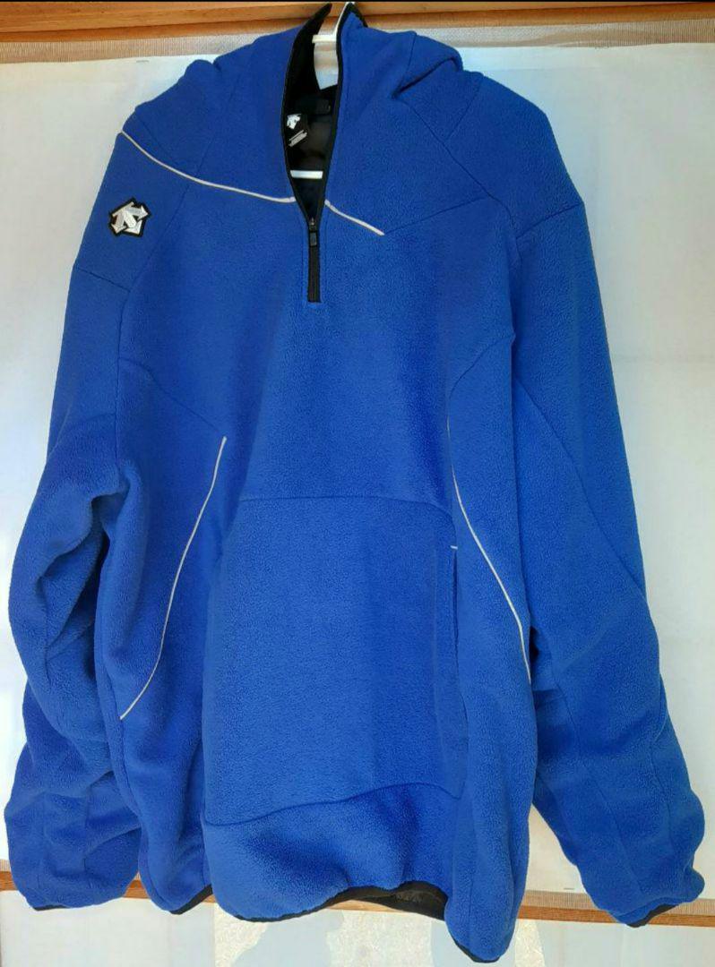 DESCENTE デサント フリース ジャケット パーカー ロイヤルブルー