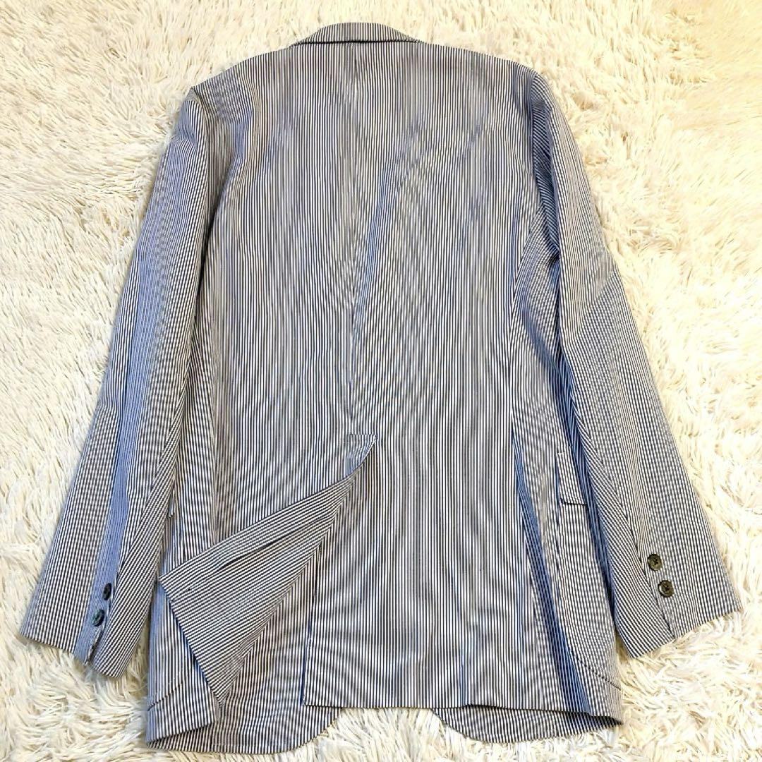 【Milano】Brooks Brothers　テーラード　春夏　S　ロゴ釦　青