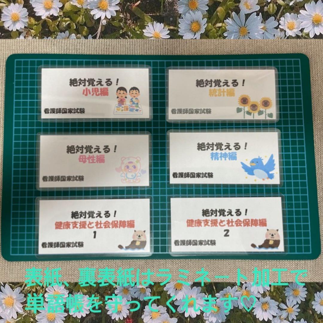 看護師国家試験 看護学生 単語帳 暗記カード - メルカリ