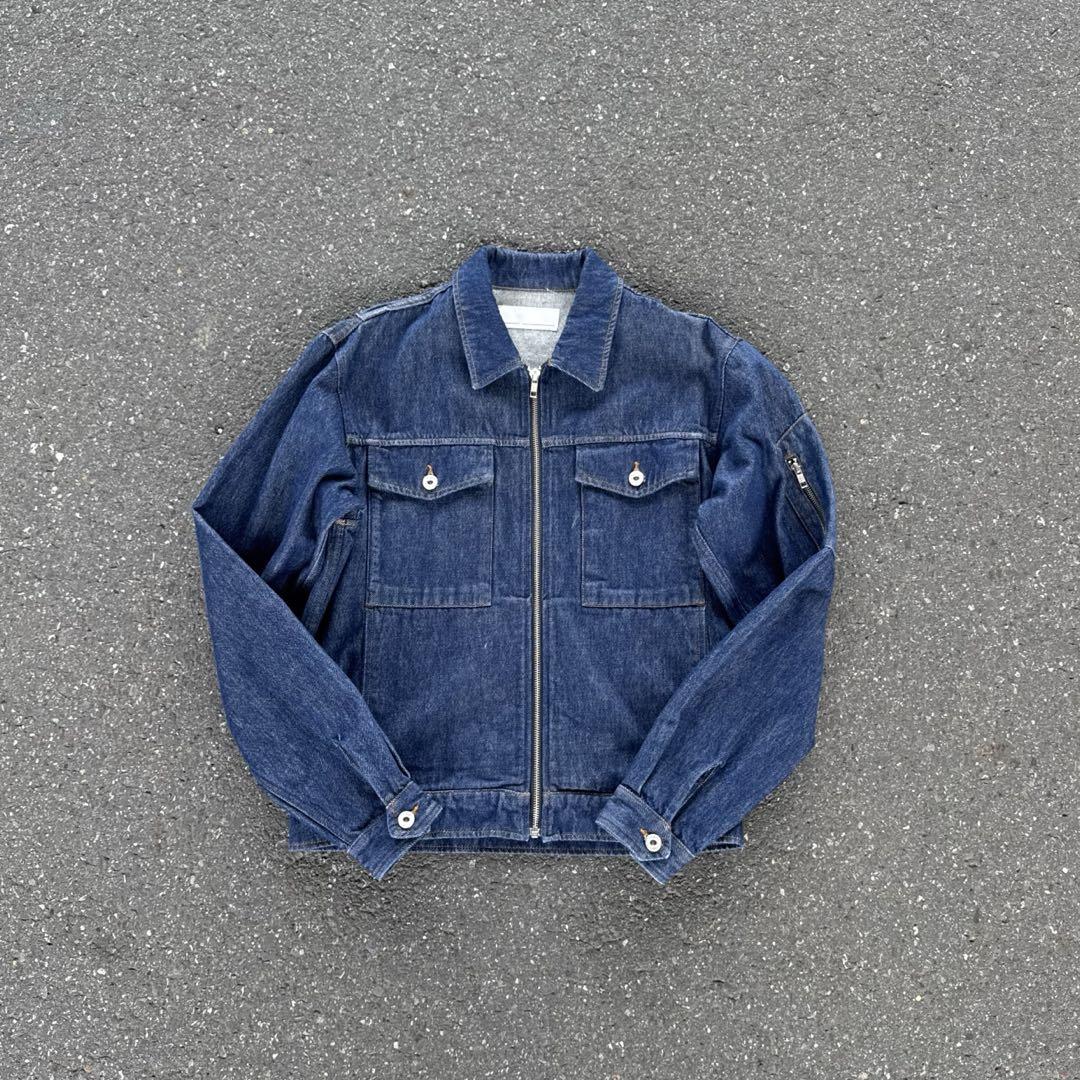 Random Identities Zip Denim Jacket – M