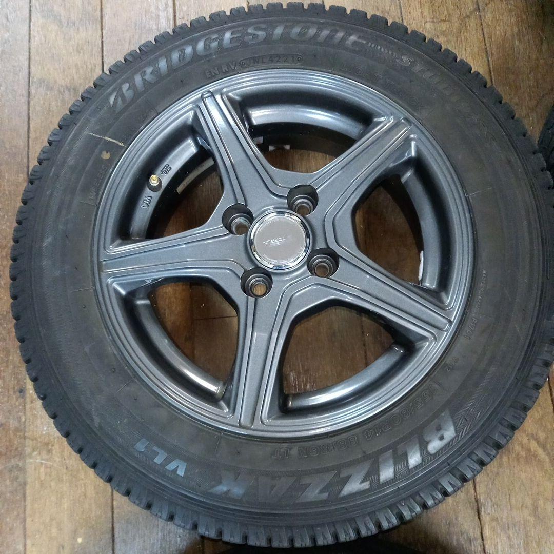たかぴんさん専用　サクシード　BSスタッドレス　VL1　155/80R14 LT