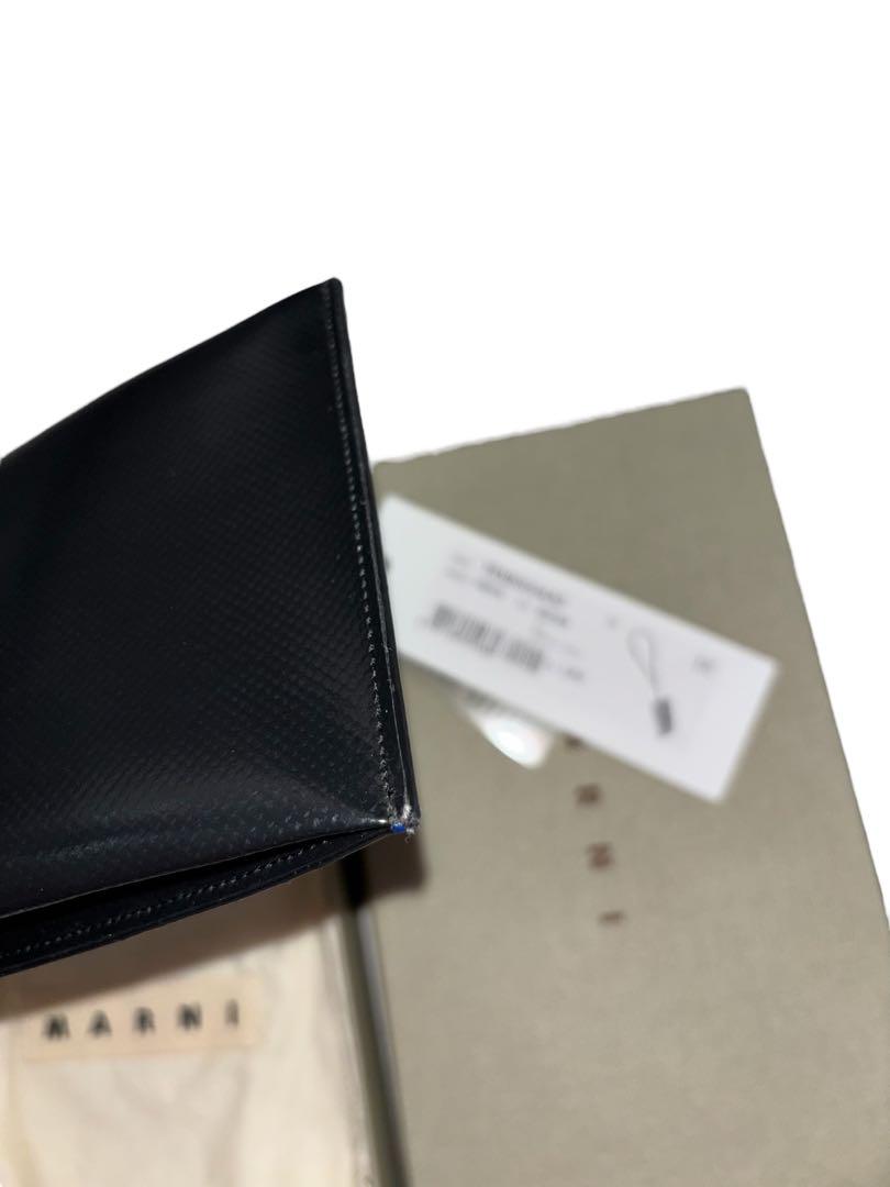 新品MARNI マルニ スマホショルダーバッグ ブラック×ブルー ユニセックス
