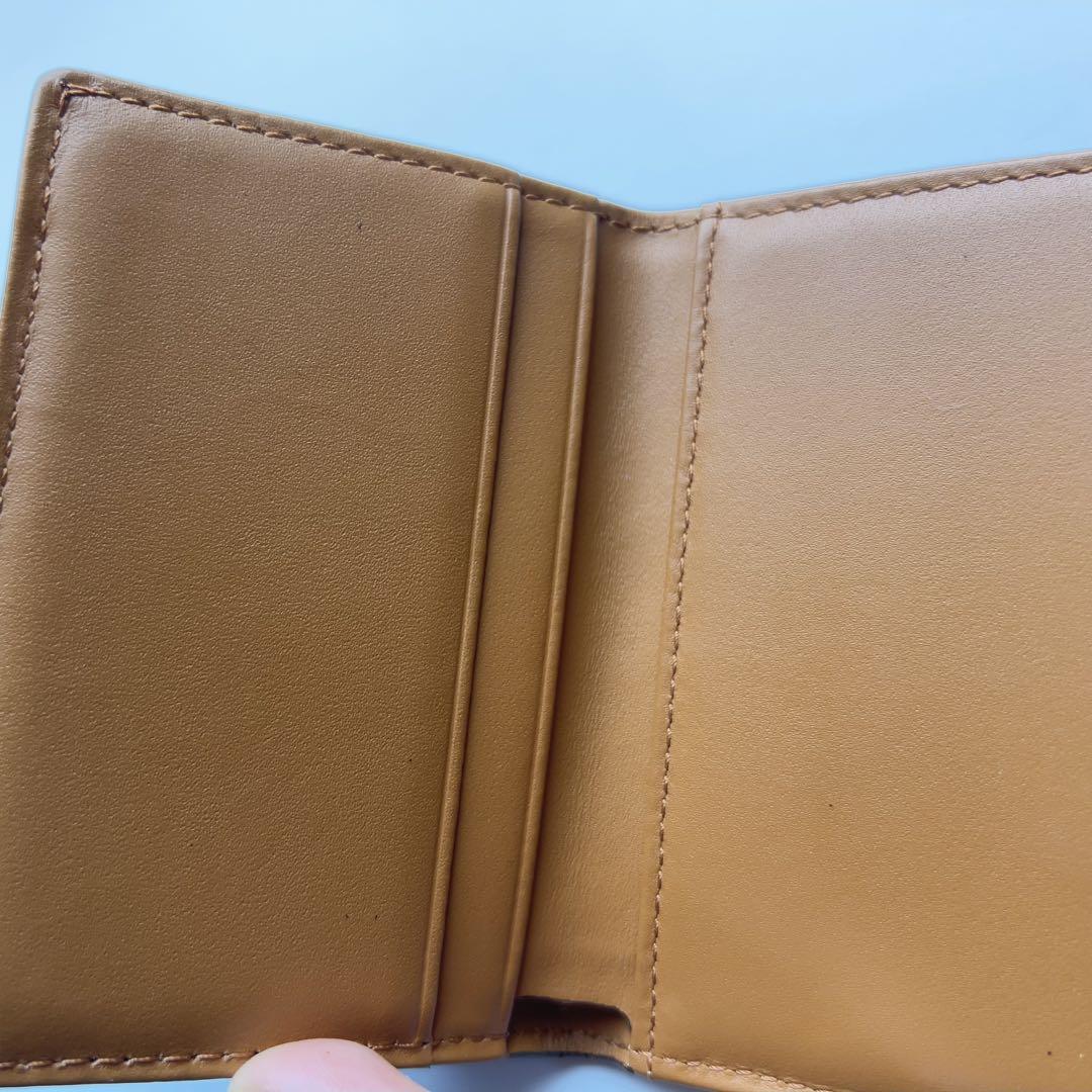 【美品・正規品】MCM 三つ折り財布 コニャックカラー ギャランティ付き