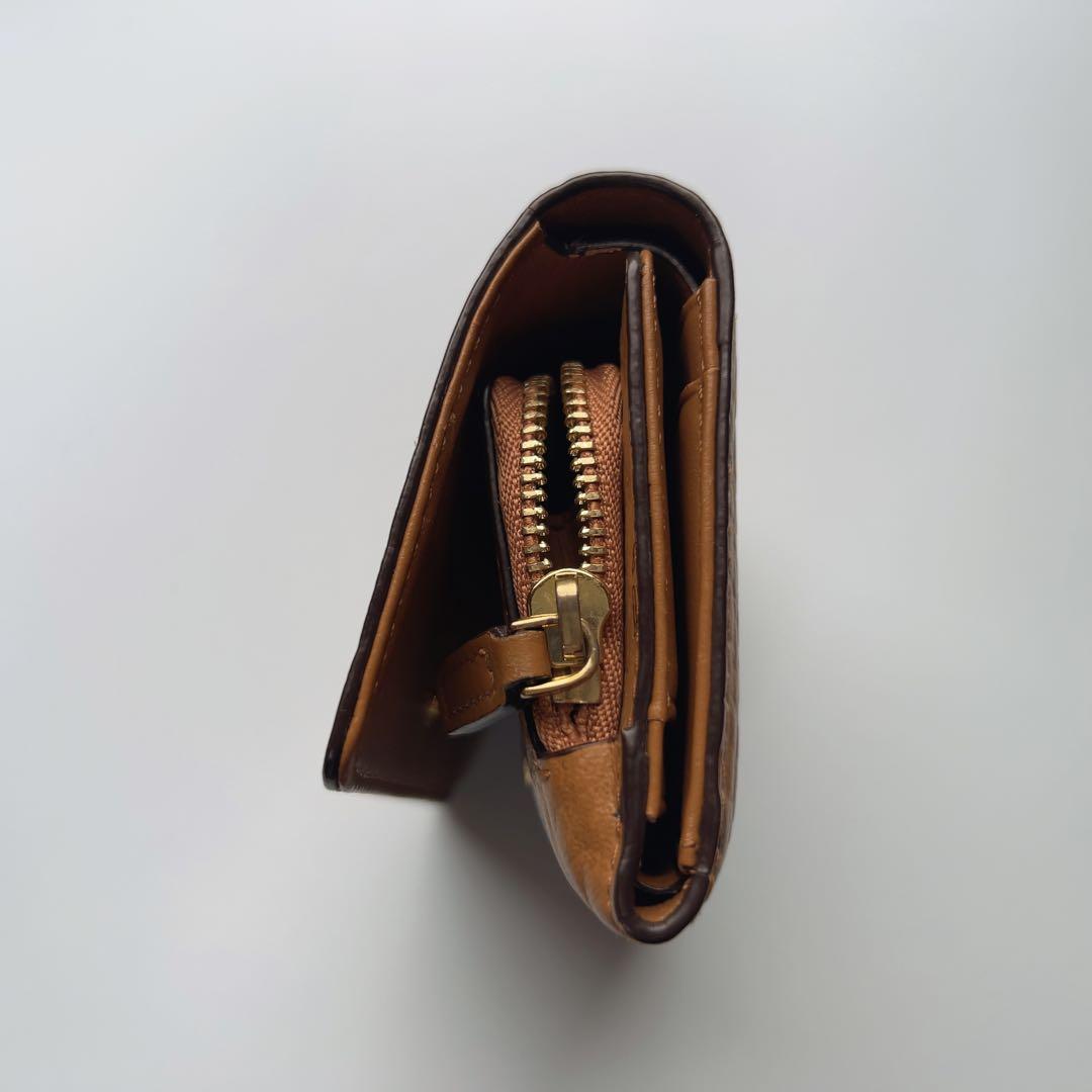 【美品・正規品】MCM 三つ折り財布 コニャックカラー ギャランティ付き