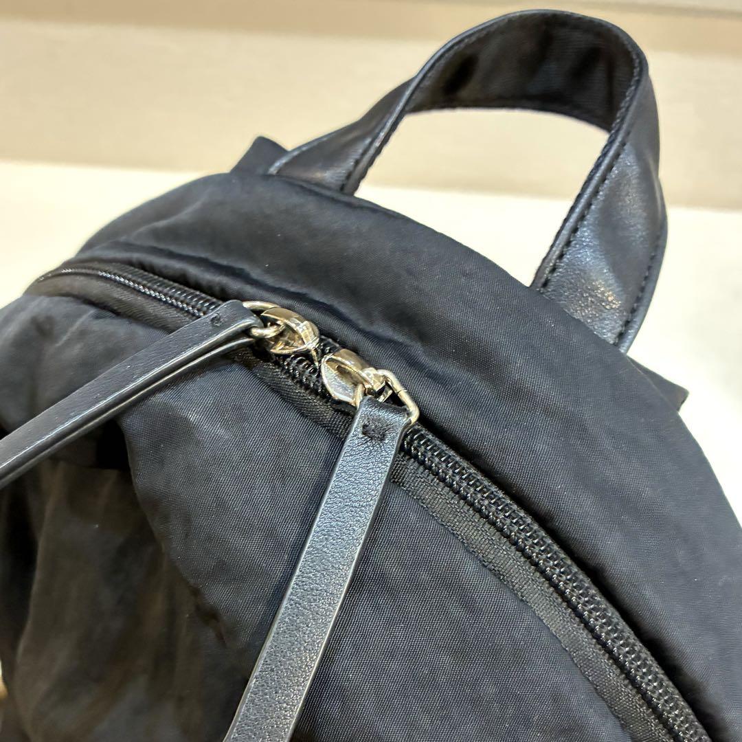 【美品】TOPKAPI ナイロン コンパクト リュック　黒