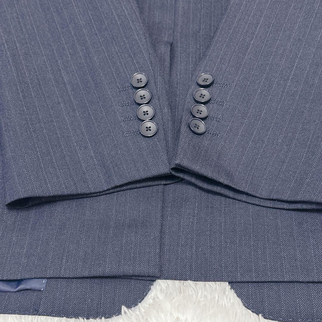PERSON’S FOR MEN スリーピース ストライプ ネイビー　L サイズ
