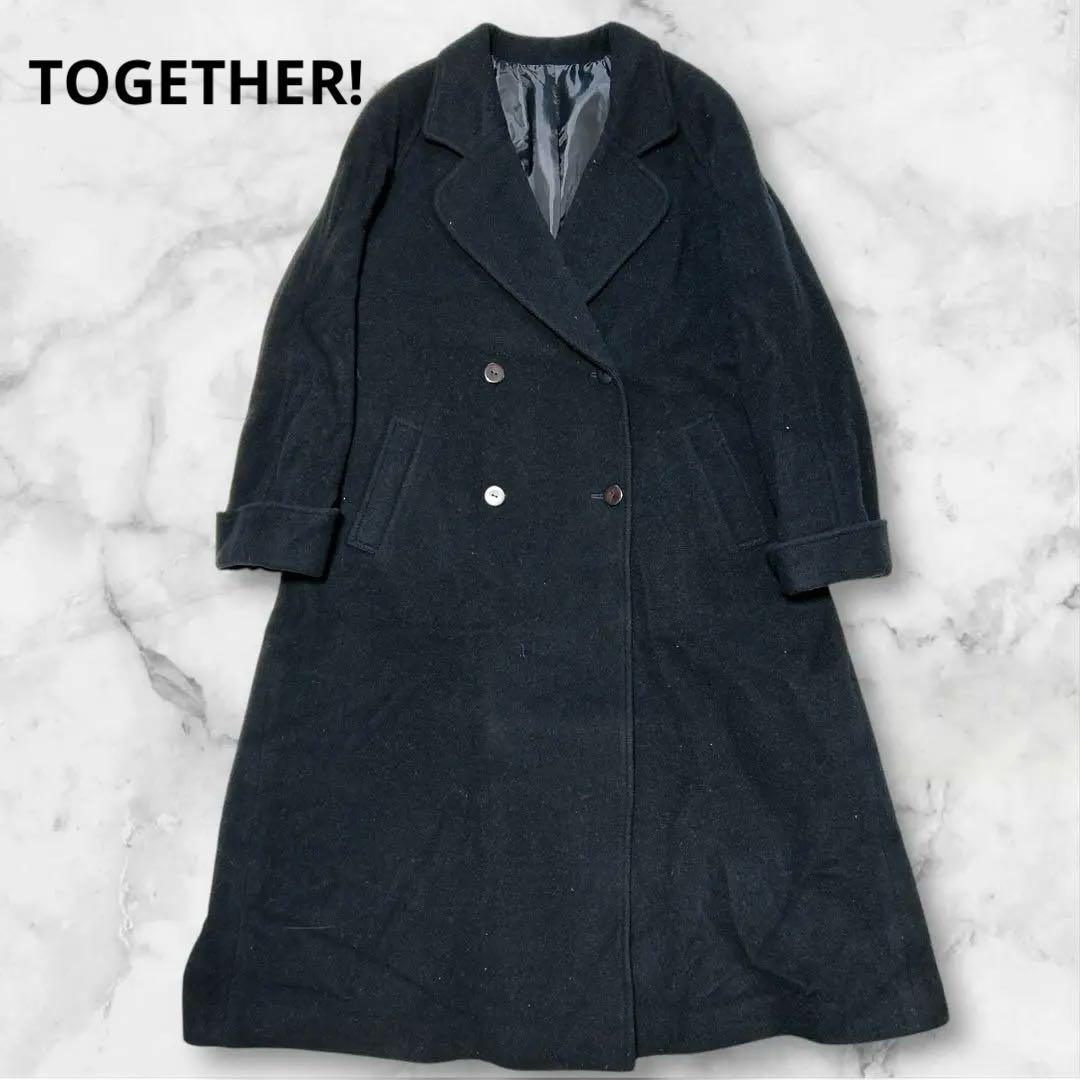 80s 90s TOGETHER! ウール ロング コート ゆったり 大きめ