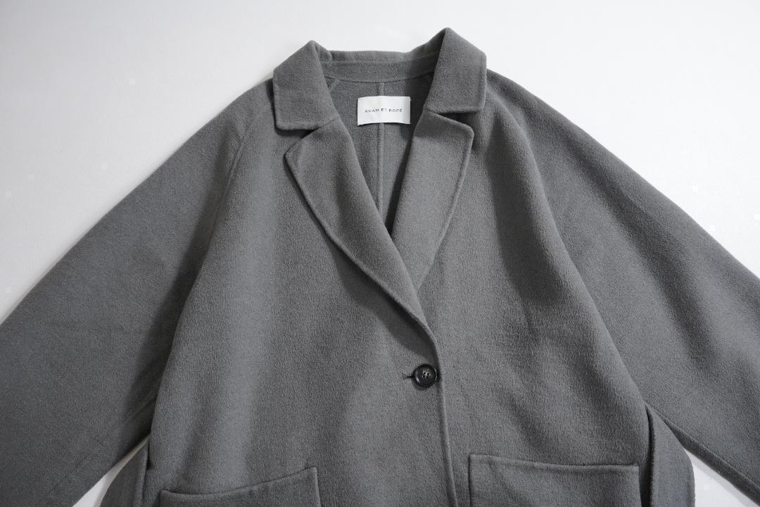 セール】Super120's ウールリバーハーフコート(504817380) | アダム エ ロペ(ADAM ET ROPE') - d fashion