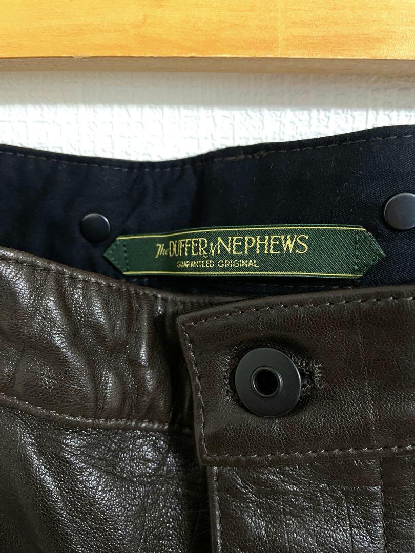 最終値下】DUFFER N NEPHEWS NICENESS レザーショーツ 最終値下】DUFFER N NEPHEWS NICENESS レザーショーツ
