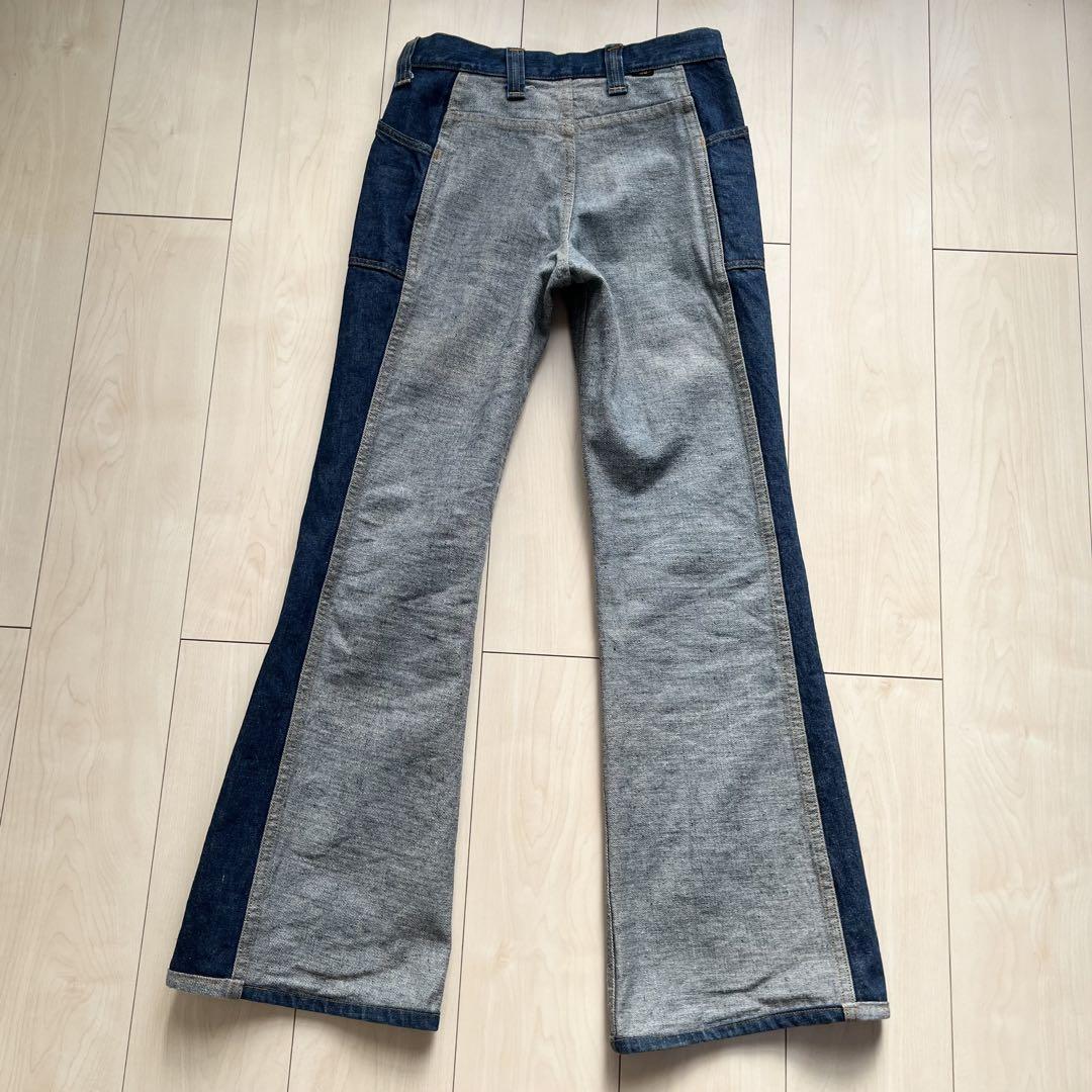 70s LEE リー リバーシブル デニムパンツ ブーツカット フレア
