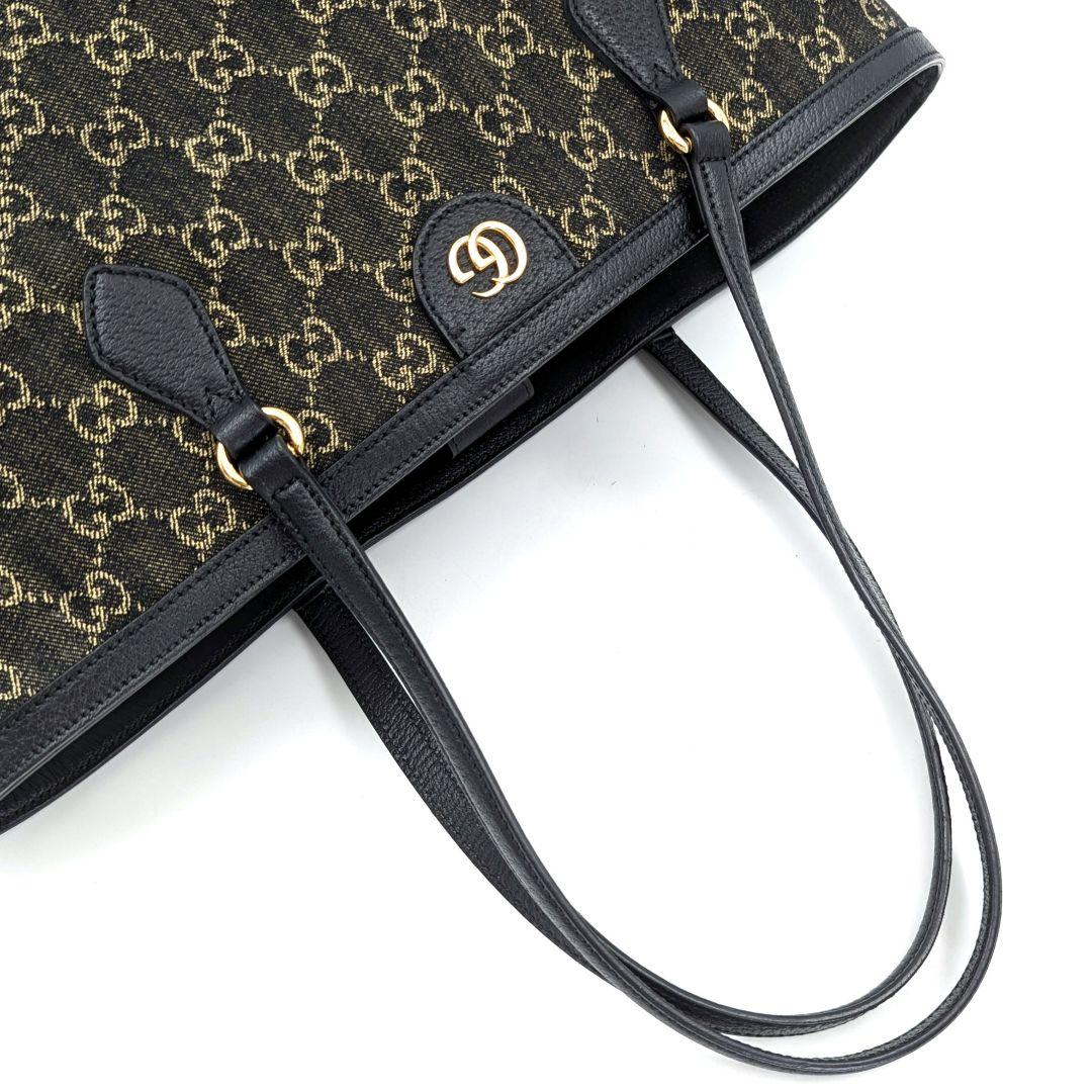 【美品】GUCCI グッチ オフィディア トートバッグ GGデニム ブラック