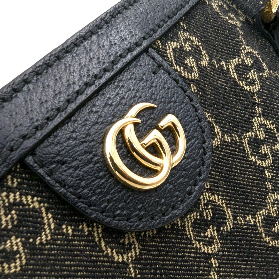【美品】GUCCI グッチ オフィディア トートバッグ GGデニム ブラック