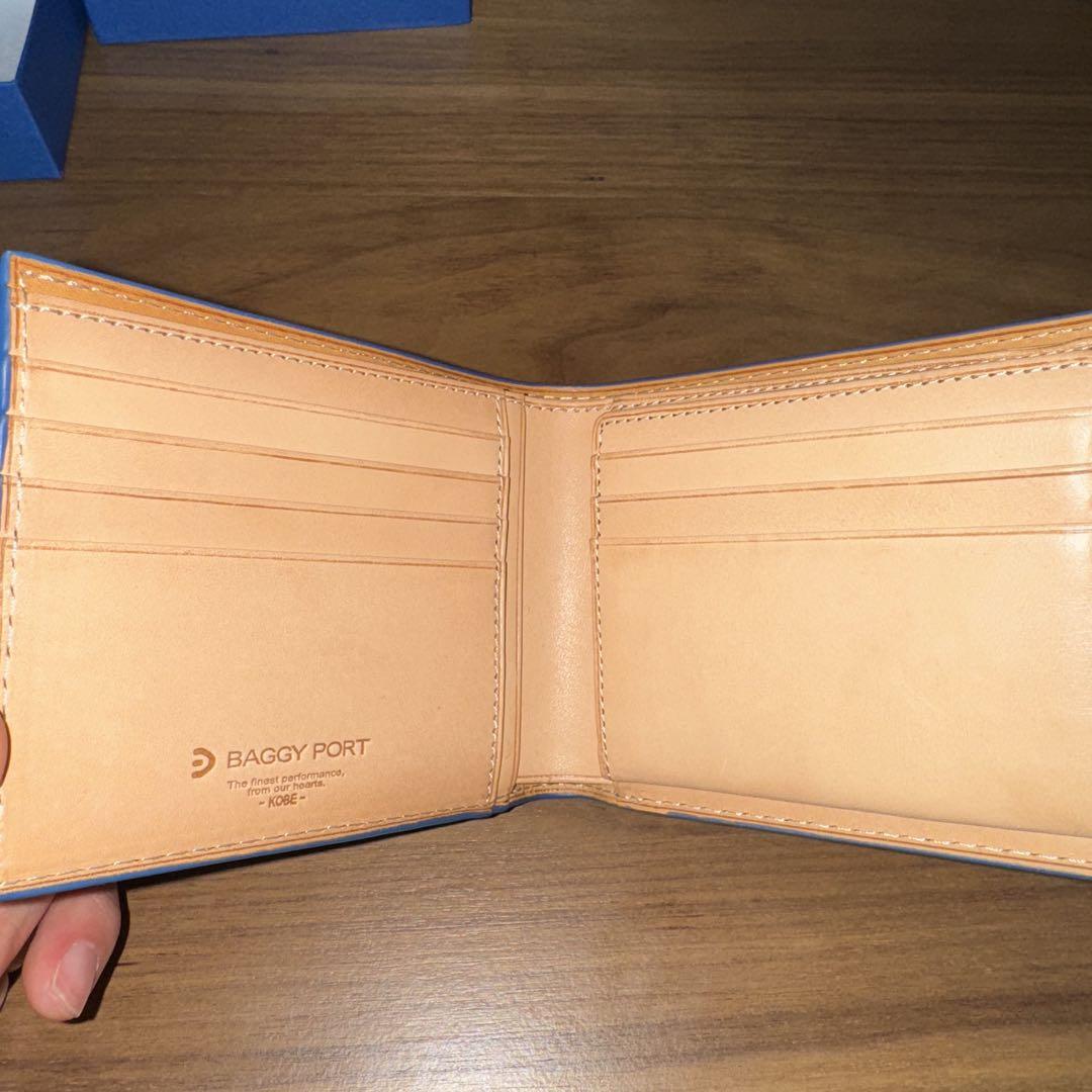 BAGGY PORT 水色 二つ折り財布
