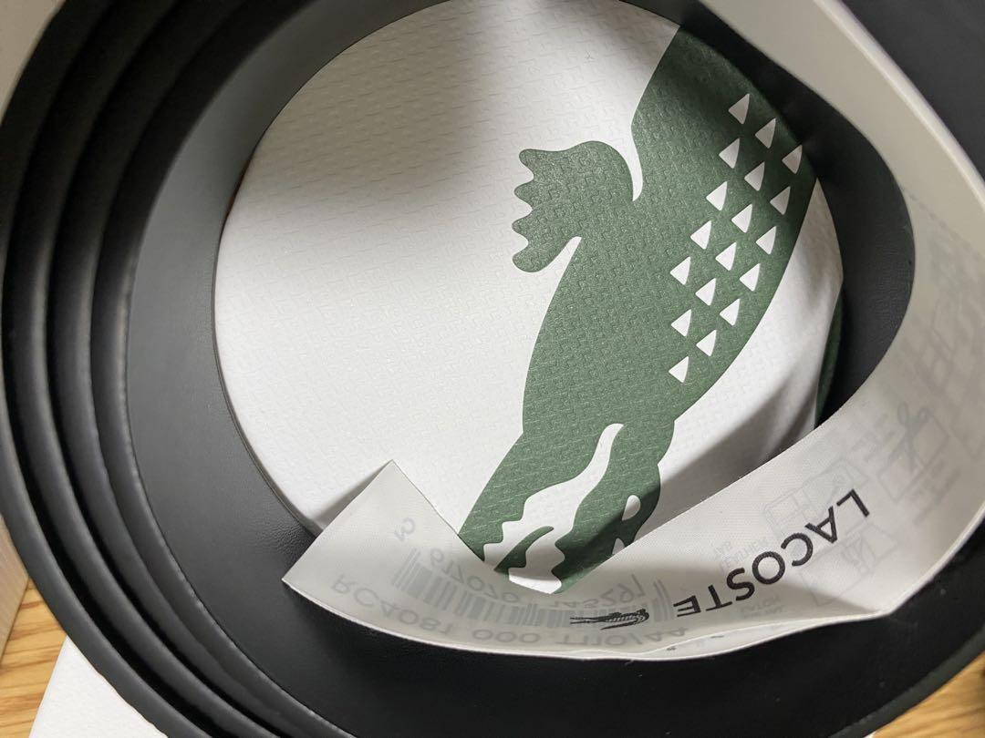 スムースレザーベルト&２バックルセット Lacoste ラコステ　ベルト