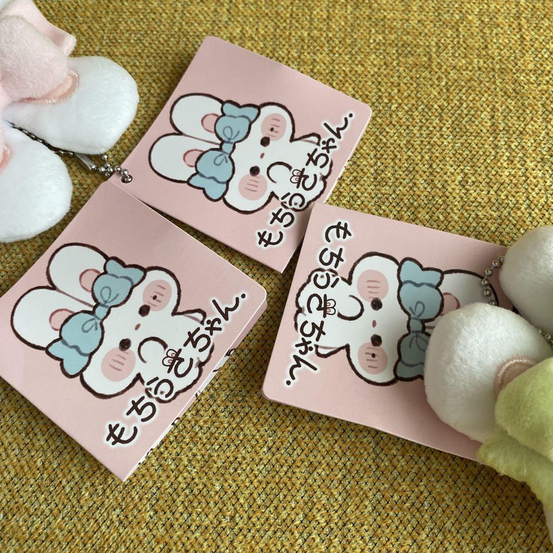 もちうさちゃん. マスコット 3種セット♡ - メルカリ