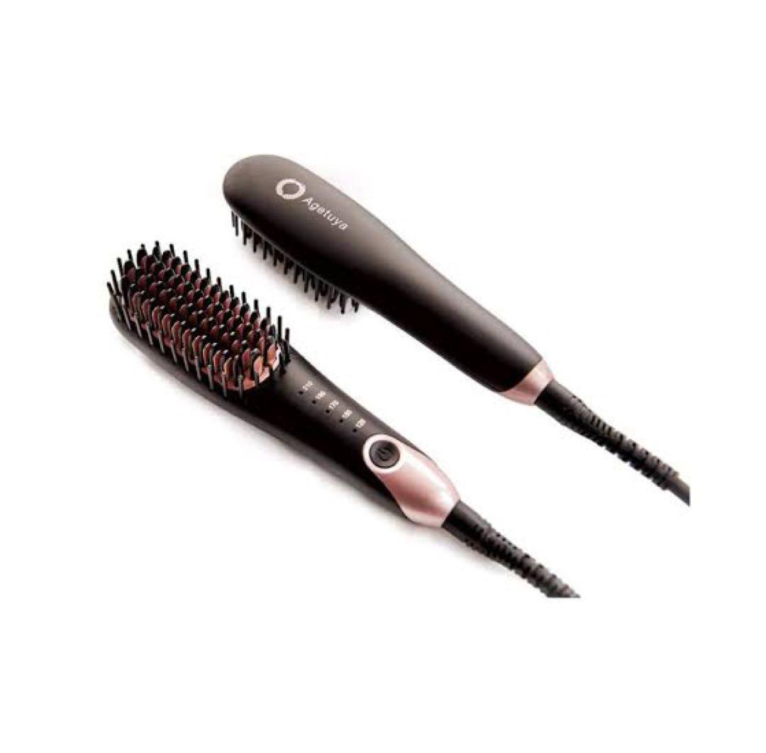 【未使用美品】Aptiva ブラシヘアアイロン ブラック