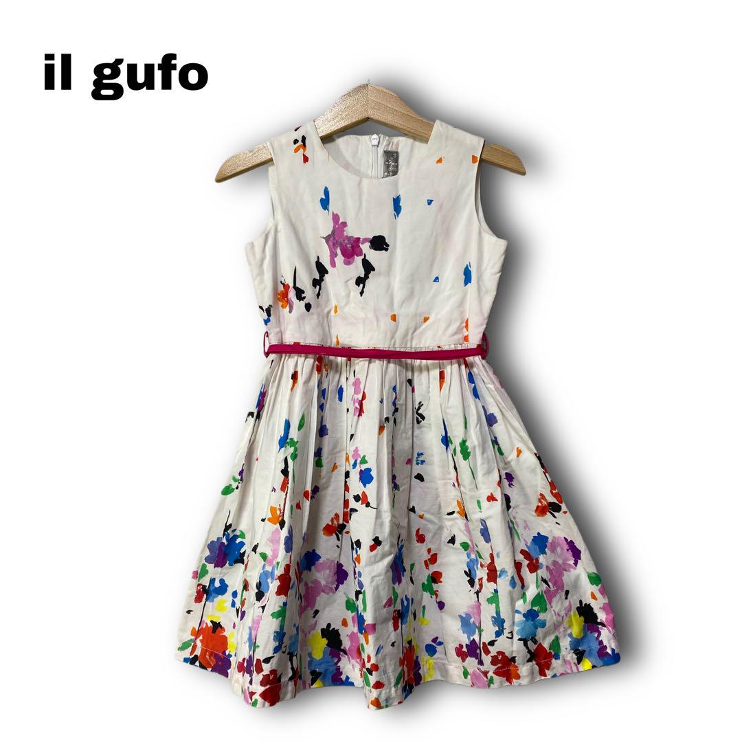 2365★【il guho】　キッズ　ワンピース　子ども服　花柄　上品　ジッパー