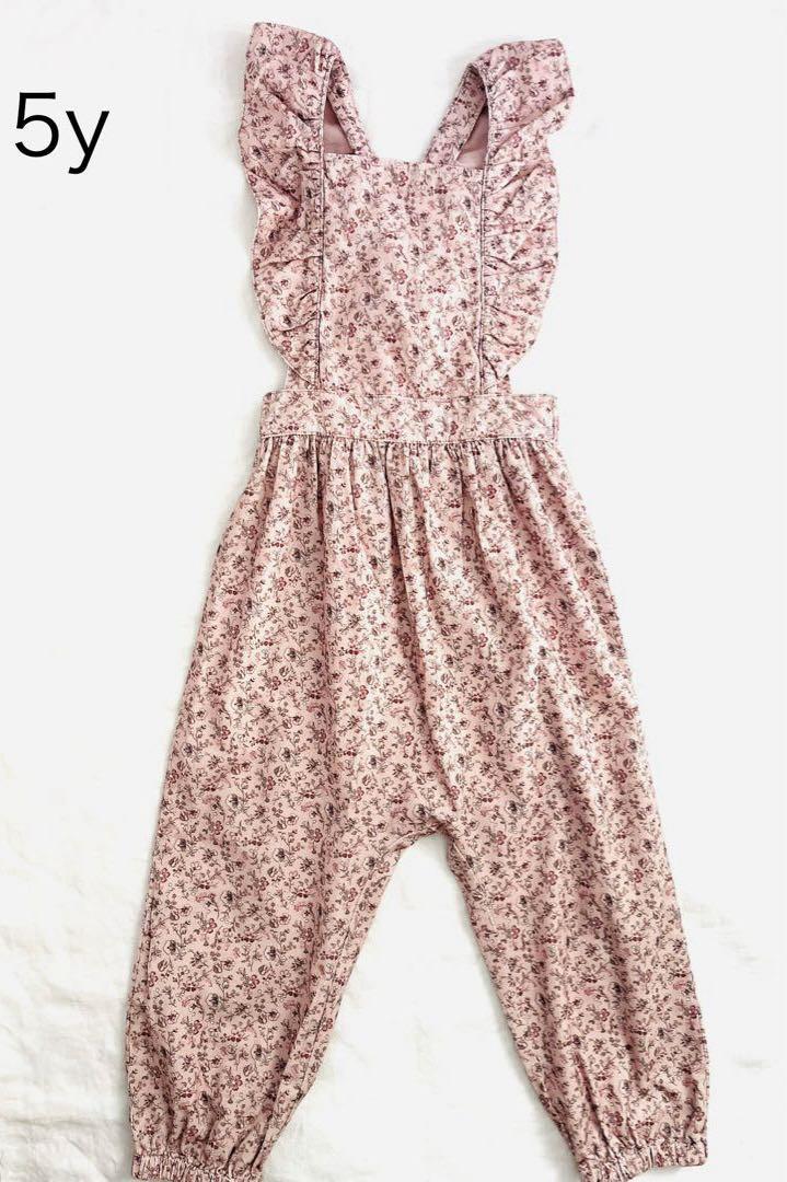 新品　Jamie Kay フラワープリント サロペット 5y