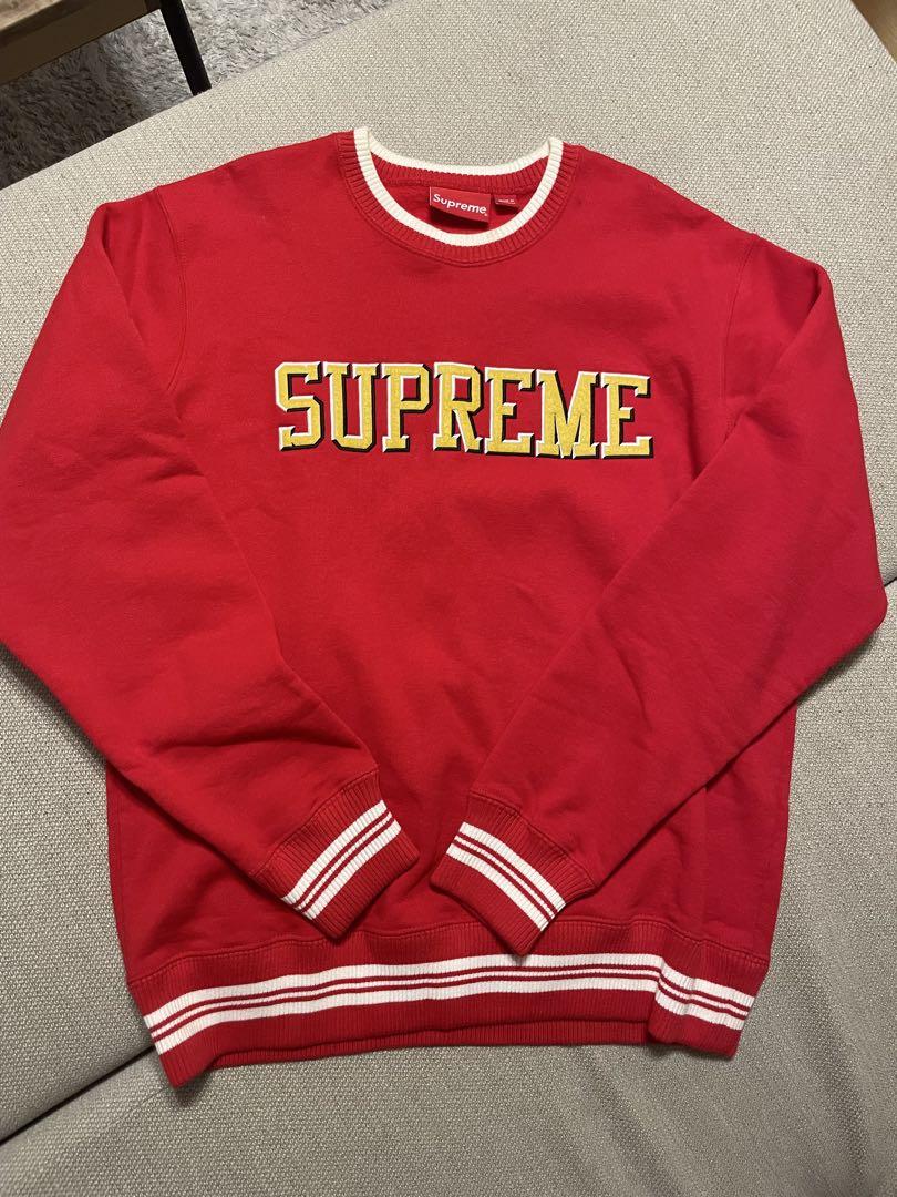 【Mサイズ】SUPREME ロゴ トレーナー レッド