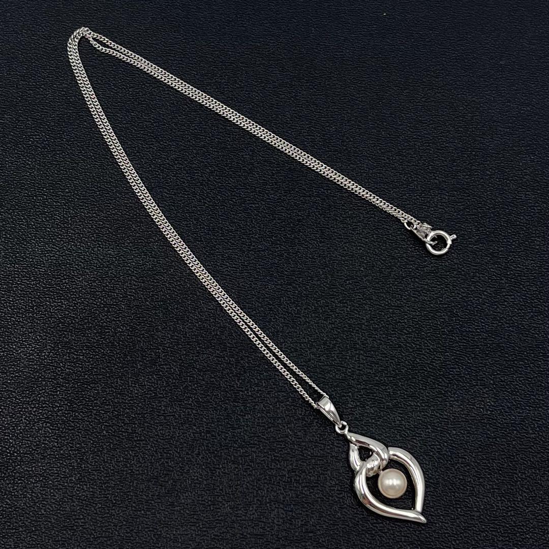 MIKIMOTO - 【極美品】ミキモト パール ネックレス シルバー 一