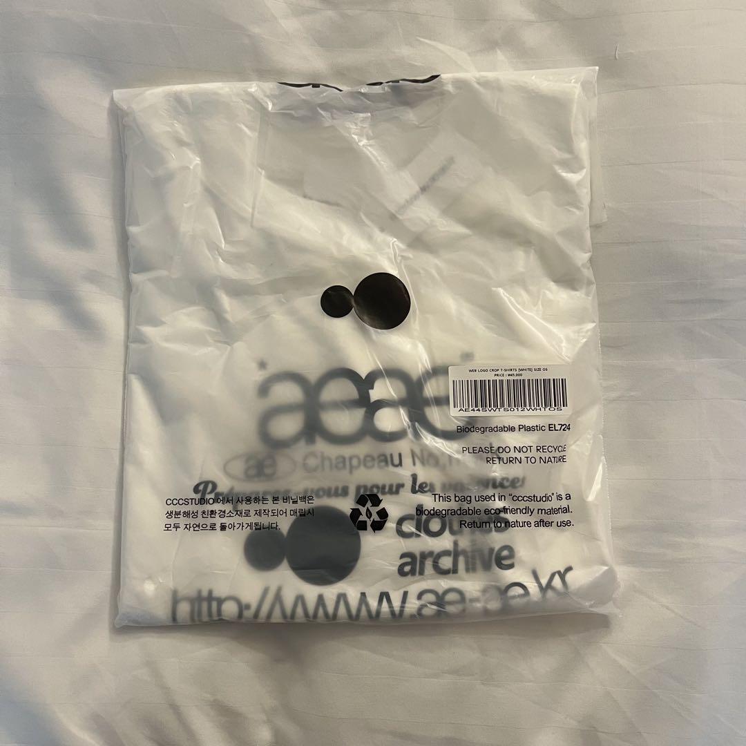 【AEAE】韓国人気★ WEB LOGO CROP L/S AEAE】韓国人気☆ WEB LOGO CROP L/S