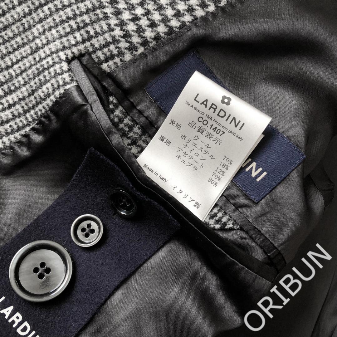 LARDINI GLEN CHECK ダブルブレスト チェスターコート LEON
