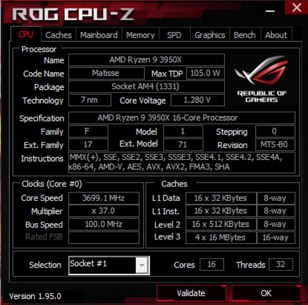CPU AMD Ryzen 9 3950X BOX