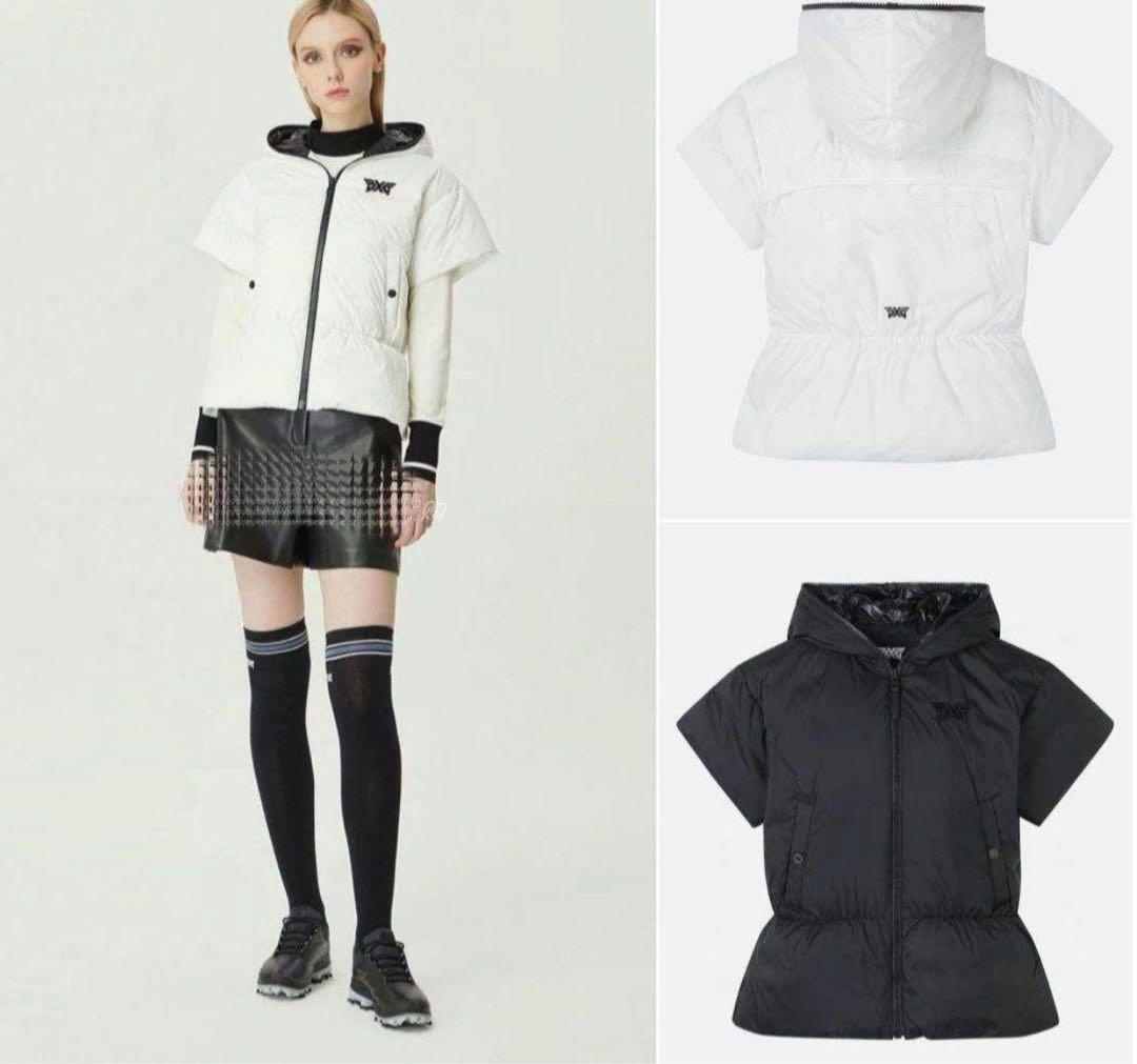 ゴルフ レディース PXG アウター ダウン 半袖 ジャケット（ブラック） ゴルフ レディース PXG アウター ダウン 半袖 ジャケット