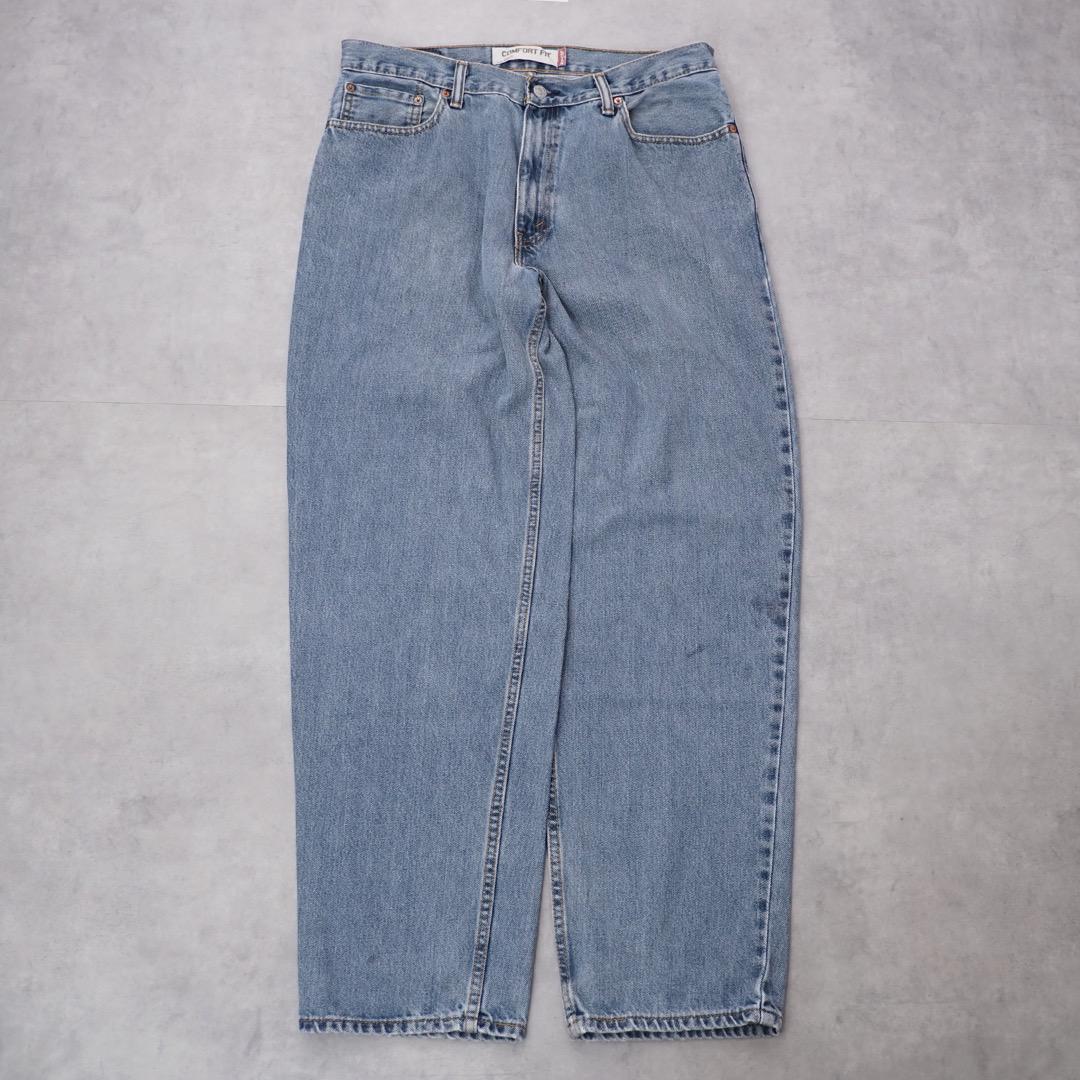 リーバイス560 Levis W34 ブルーデニム 青 縦落ち 古着 15092