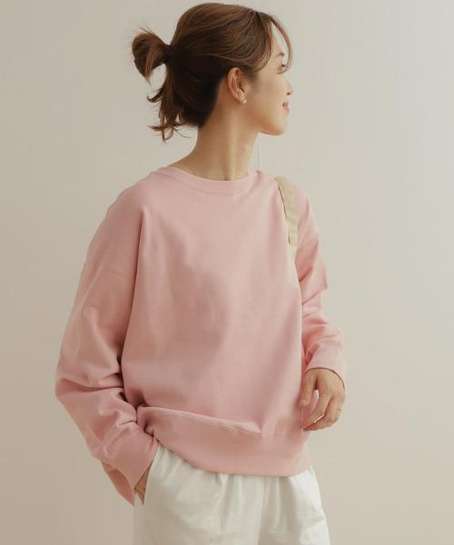 売れ筋商品 新品◇DOORS◇スウェットクルーネックプルオーバー《PINK トップス