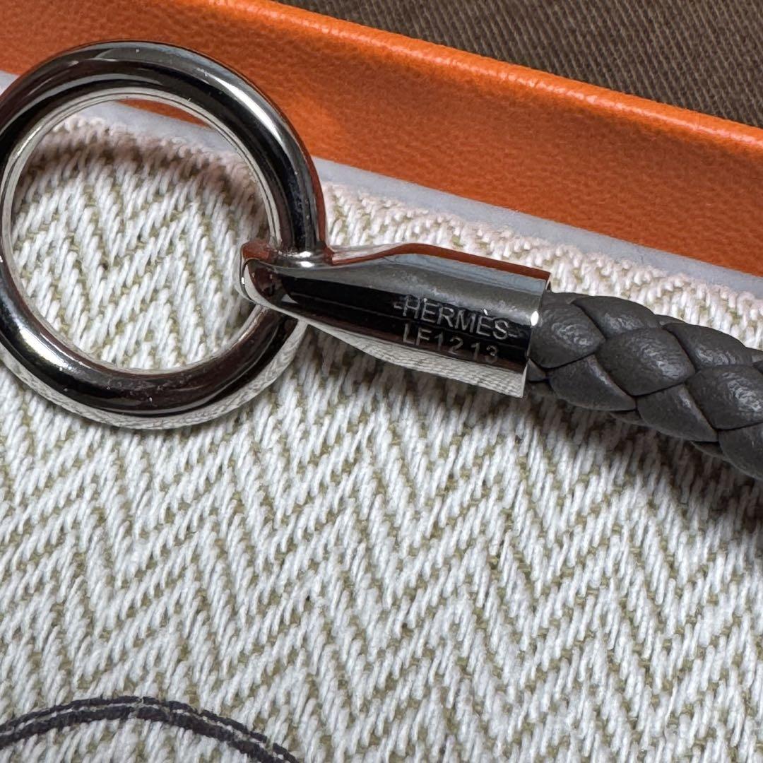 HERMES レザー ブレスレット グレナンH