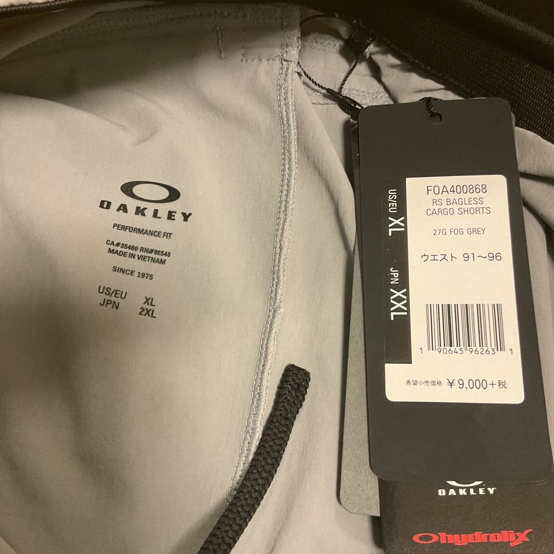 新品/OAKLEYオークリー ハーフパンツ　スポーツウェア　サイズ2XL グレー