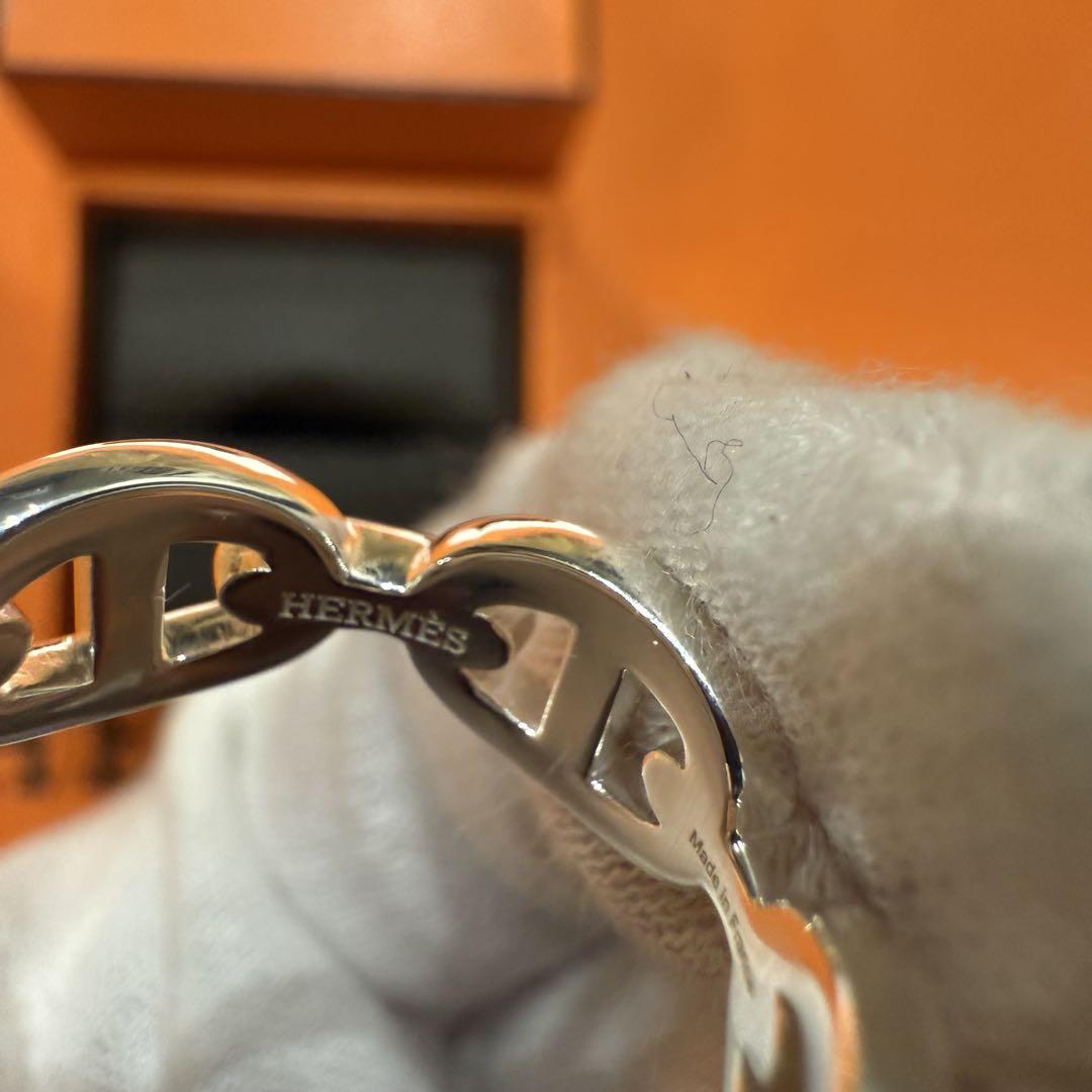 新品未使用 HERMES エルメス アンシェネ リング PM 56 シルバー 新品未使用 HERMES エルメス アンシェネ リング PM 56 シルバー