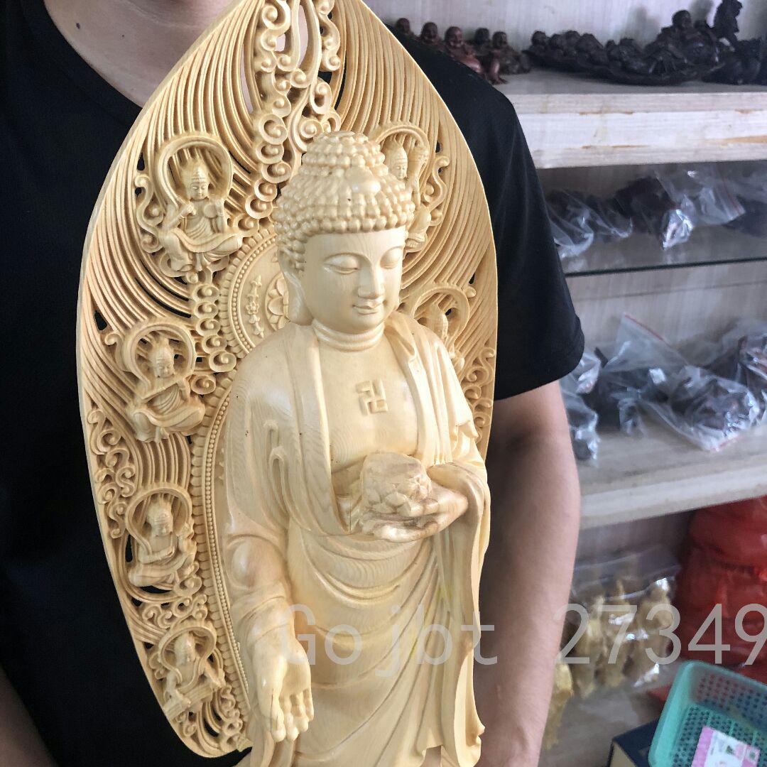 のサイズ 最高级 仏壇仏像 大迫力 木彫仏像 大型61CM VUBG6-m40444718865 供養品 薬師如来立像 薬師仏 あるお