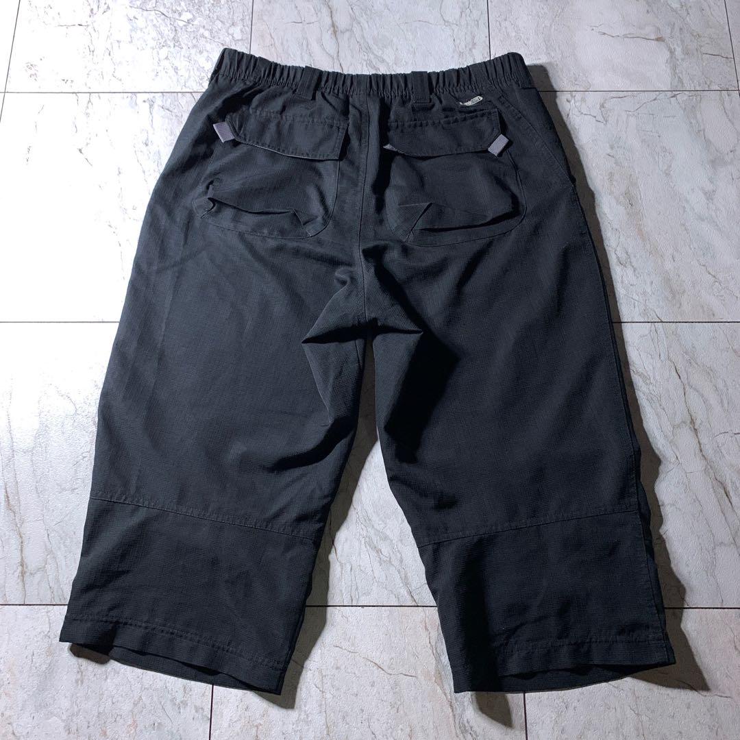 00s NIKE ACG 膝下 テック ナイロン カーゴ ショーツ 黒 y2k