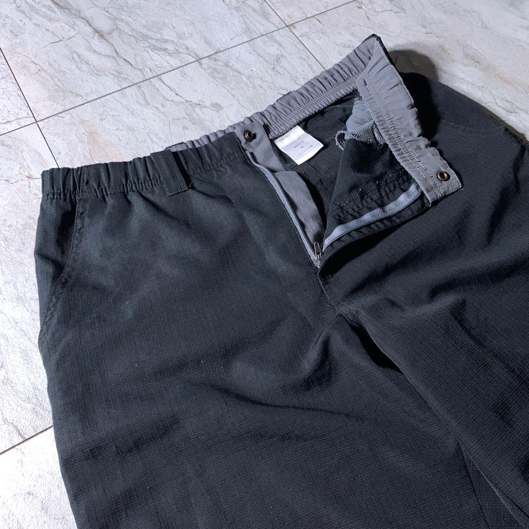 00s NIKE ACG 膝下 テック ナイロン カーゴ ショーツ 黒 y2k