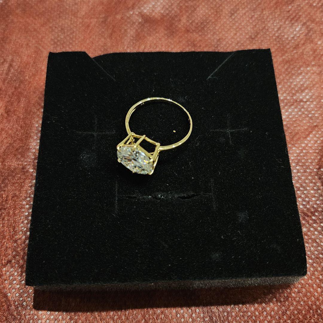 K18 モアサナイト 3.00ct リング