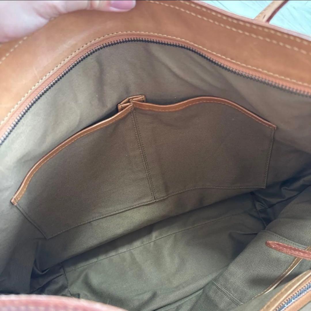 genten ゲンテン レザー ショルダーバッグ 2WAYバッグ 赤ブラウン