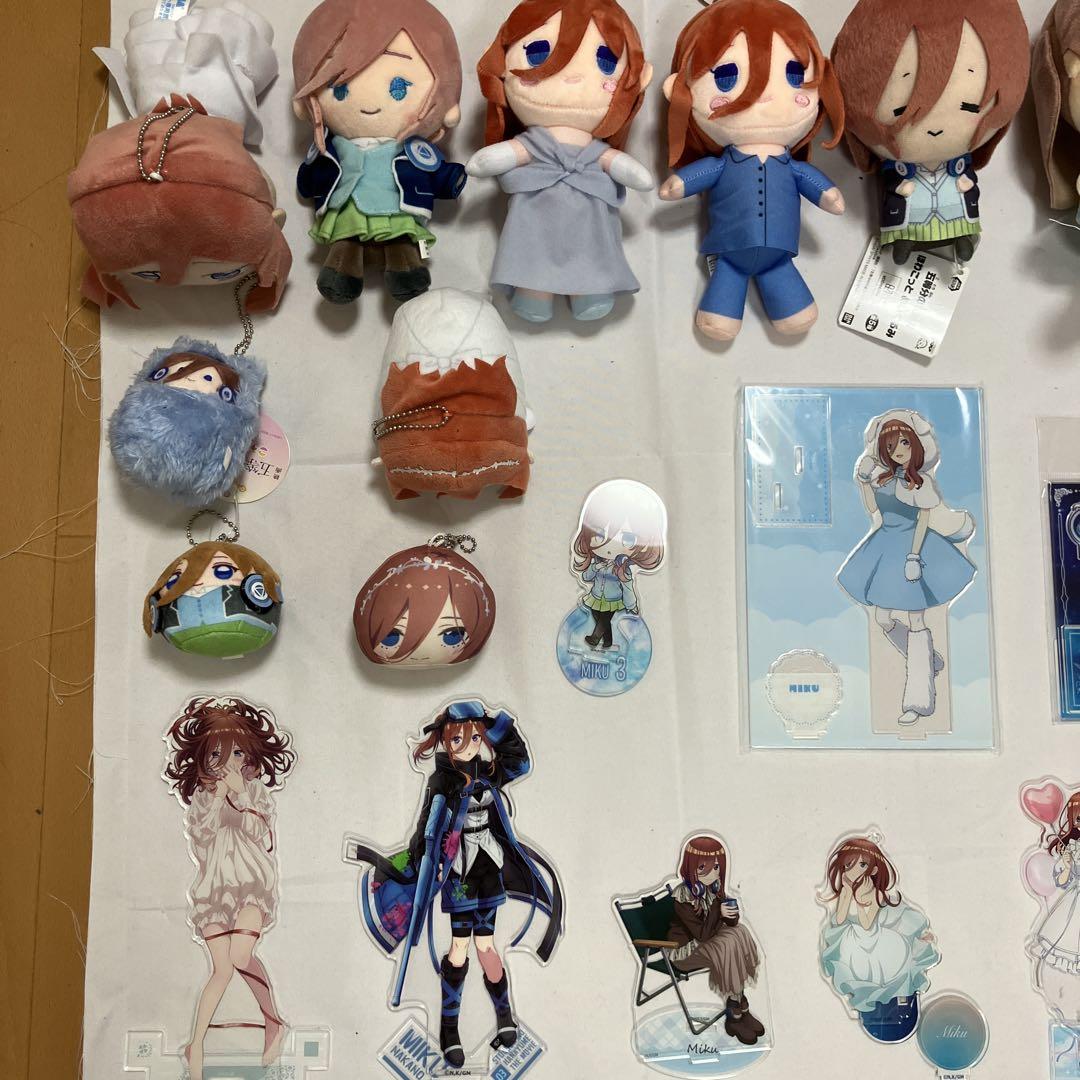 五等分の花嫁　中野三玖　アクスタ24個　ぬいぐるみ・マスコット12個　まとめ売り