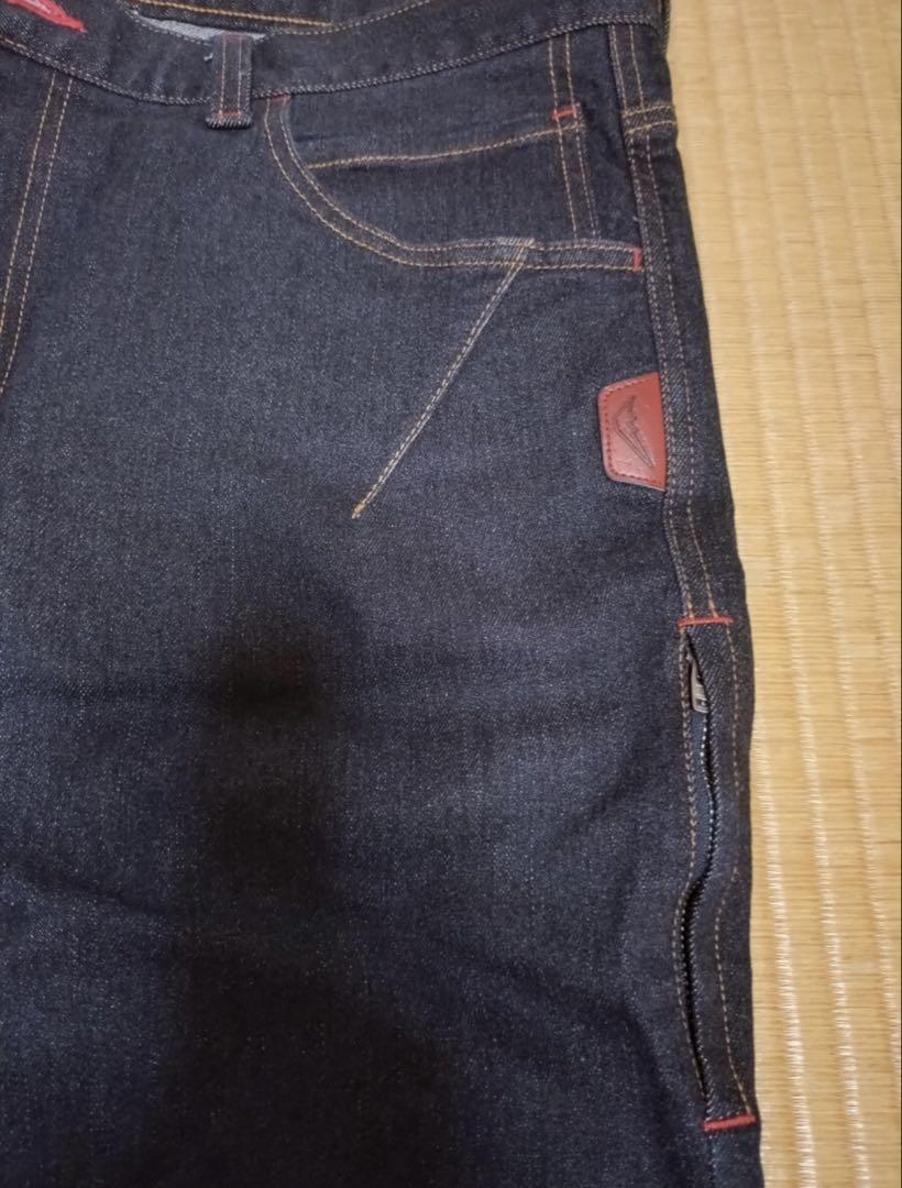 バイク用デニムパンツ 膝パッド付き