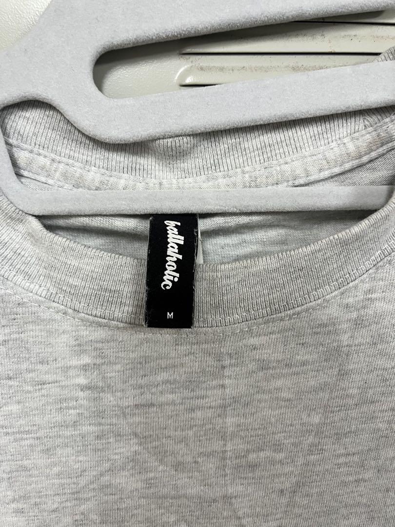 ballaholic 長袖カットソー グレー トラックデザイン