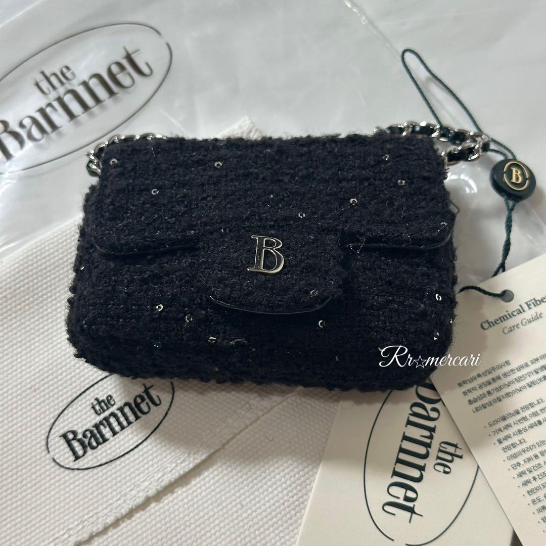 新品★即日発送星　The Barnnet ツイードチェーン ベルトミニバッグ
