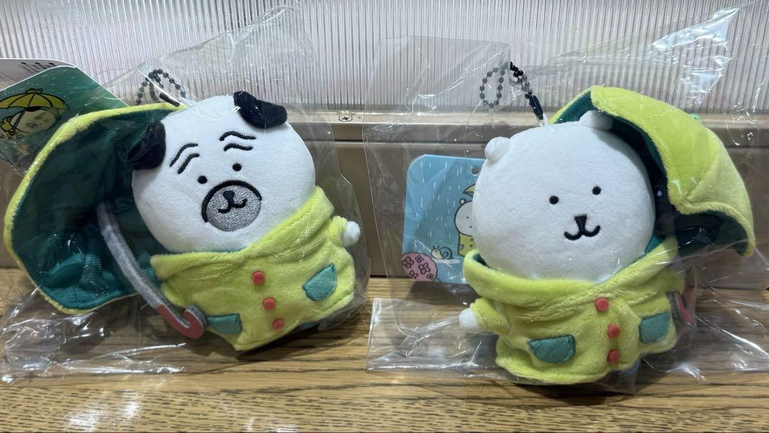 ナガノキャラクターズ 雨だねマスコット ナガノのくま パグ 2点