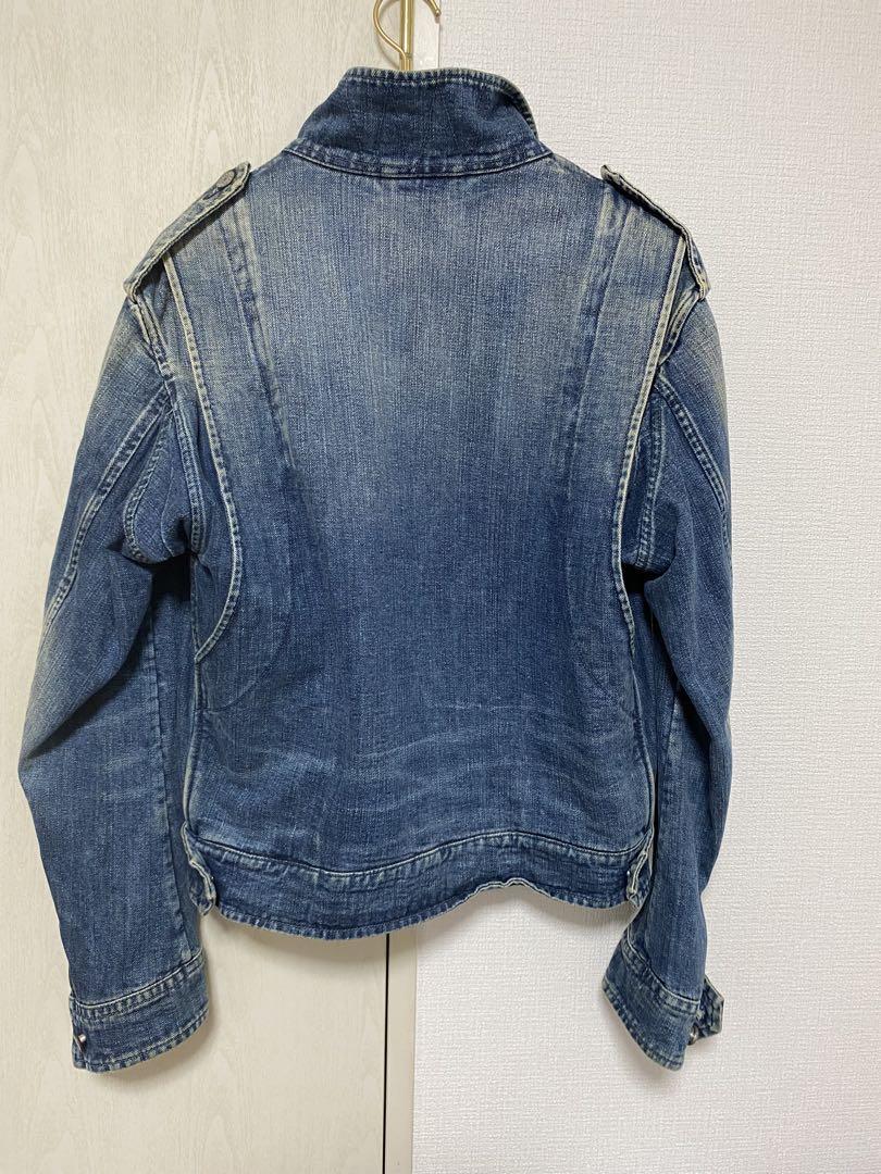 【レア】ヴィンテージ⭐︎GUCCIデニムライダースジャケット⭐︎グッチ