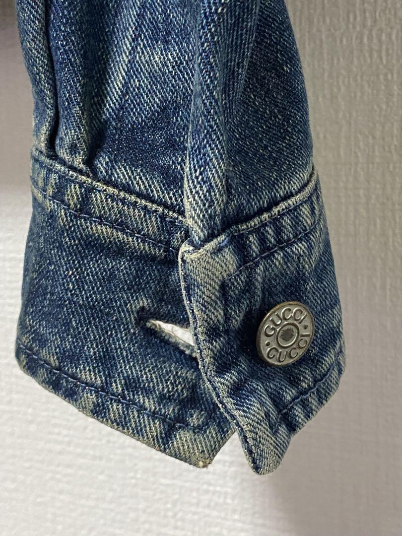【レア】ヴィンテージ⭐︎GUCCIデニムライダースジャケット⭐︎グッチ